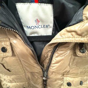 Moncler Down Coat Taupe Khaki